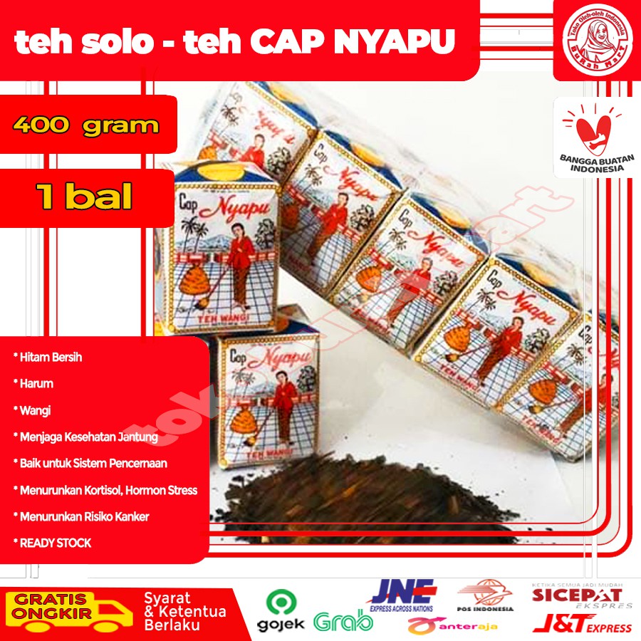 

Teh Solo - Teh CAP NYAPU Indonesian Local Javanese Black Tea 1 Bal