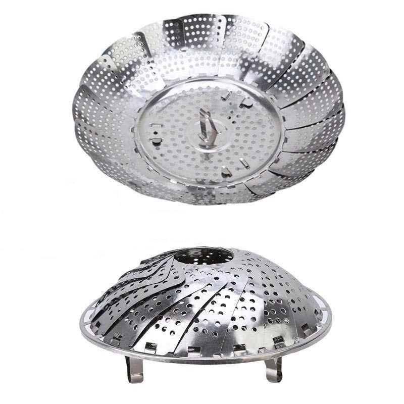 Nampan Pengukus Lotus Steaming Tray Retractable Stainless - 679584 - Silver