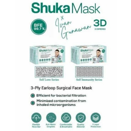 Masker Medis Shuka Edisi Ivan Gunawan per box isi 50