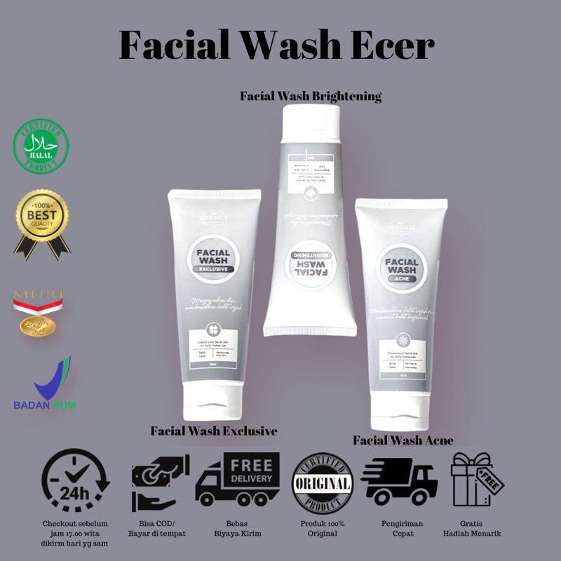 FACIAL WASH BENINGS SKINCARE DR. OKY PRATAMA
