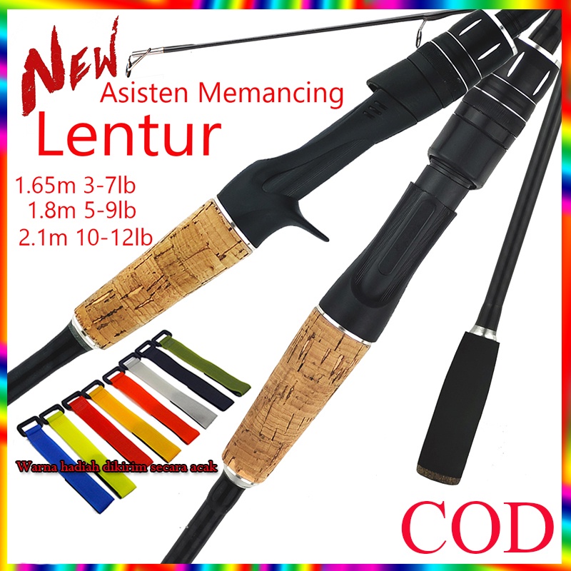 Carbon Fiber Max Drag 10kg Joran Pancing Bahan Karbon Batang Tunggal 2 Segments Tangguh Dan Elastis  Baitcasting Spinning 1.65m 2.1m  Casting Fishing Rod M Power Joran Pancing Carbon Fiber Rod For Freshwater Fishing Tackle Fishing Pole Gear Fishing Lover