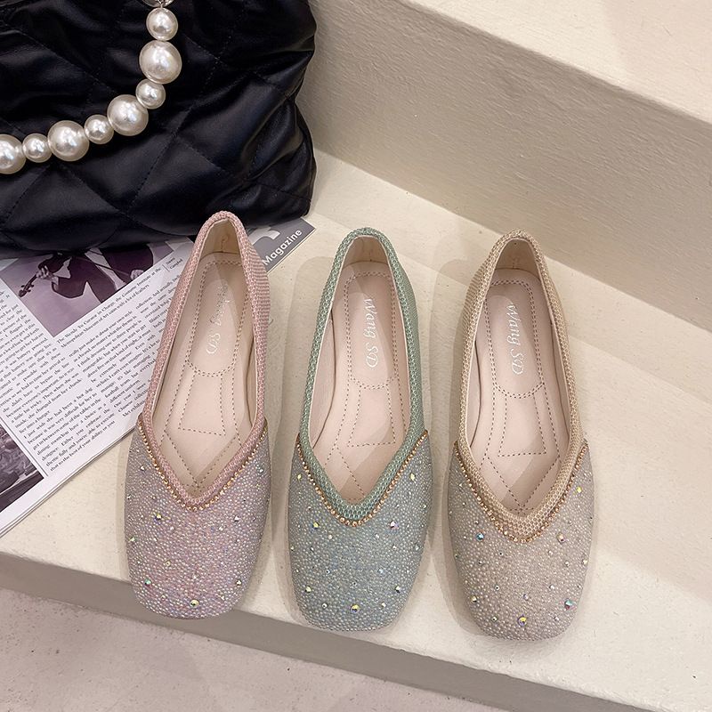 [NEW] KANOSUE FLAT SHOES SWAROVSKI KS2098 KS #Realstock