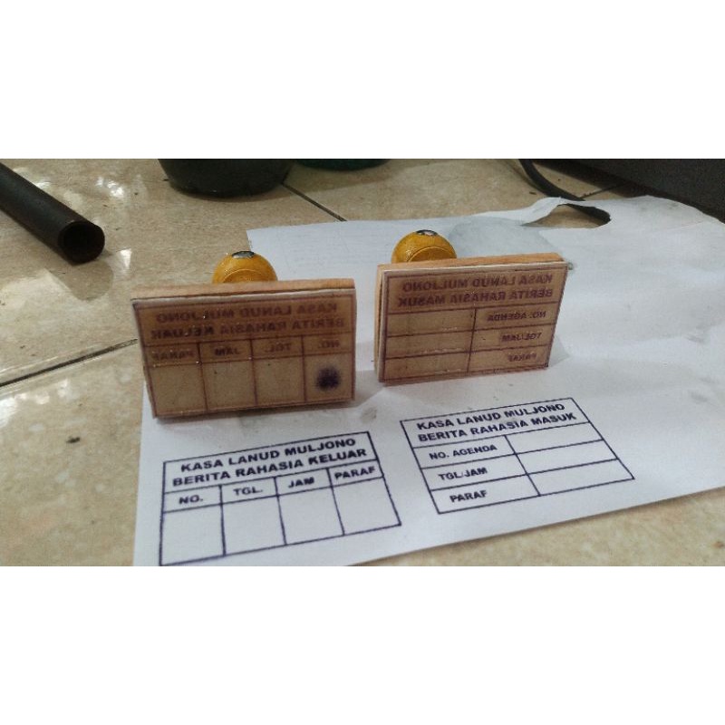 Custom Stempel Kayu Persegi Panjang | Stempel Kayu Runaflek Persegi Panjang | Stempel Kantor | Stempel Pabrik | Stempel Akutansi-3