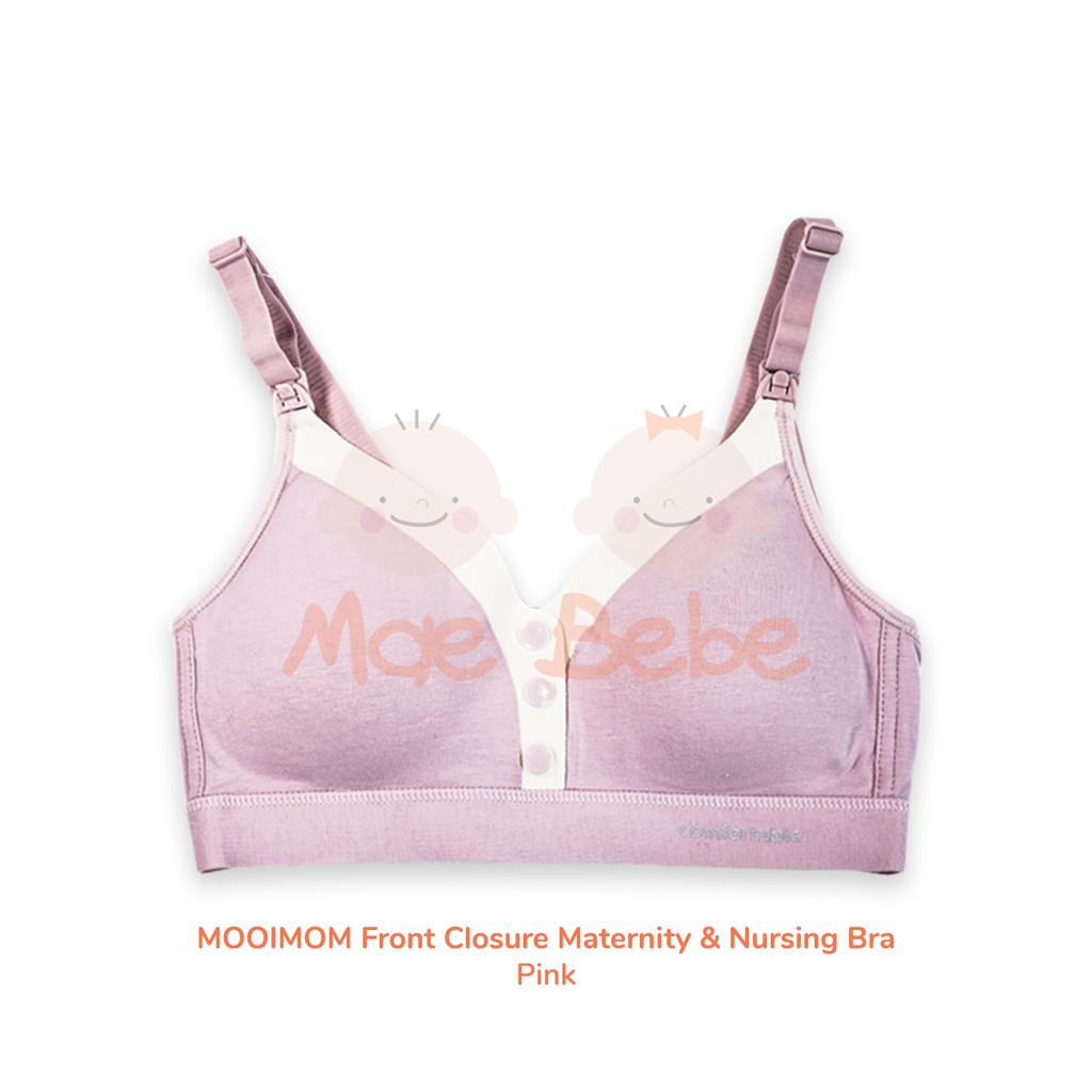 [PROMO] Mooimom Pink Front Closure Maternity &amp; Nursing Bra Ibu Hamil &amp; Menyusui B03303D