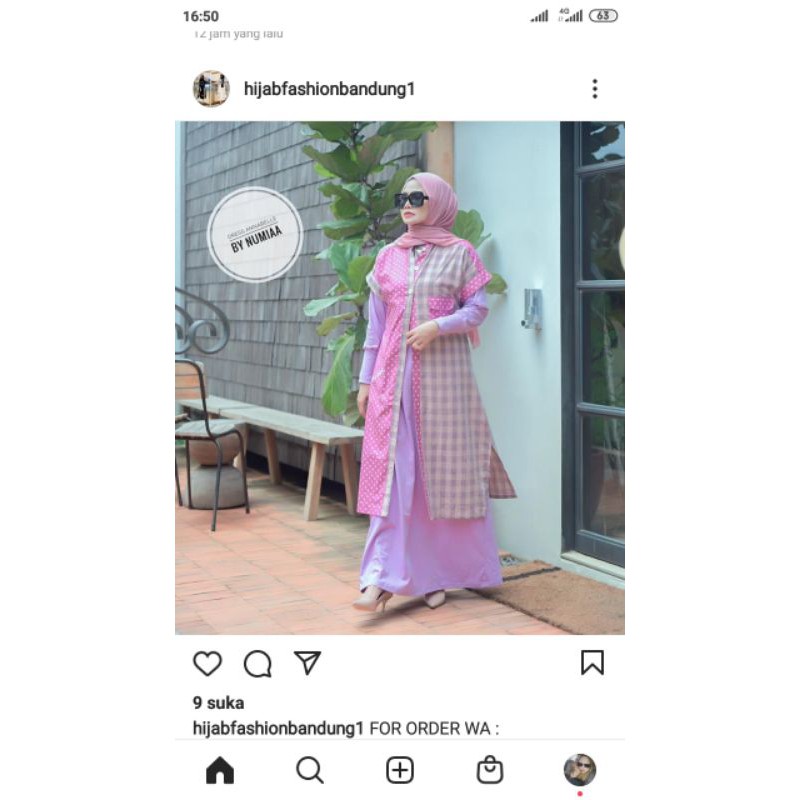 gamis numiaa lilac anabelle