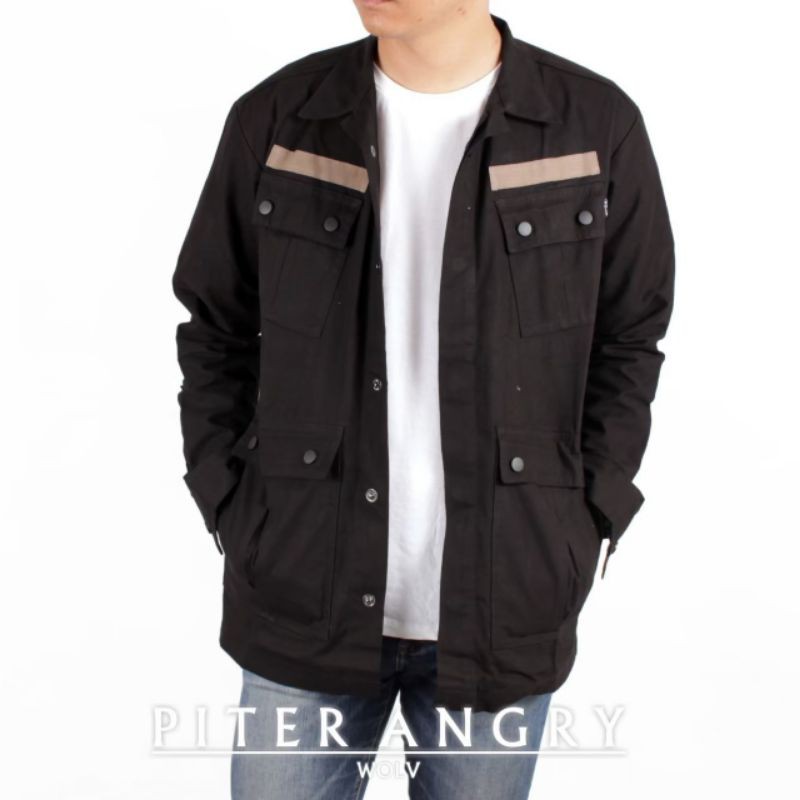 KEMEJA SEMI PARKA WOLV /JAKET ORIGINAL WOLV