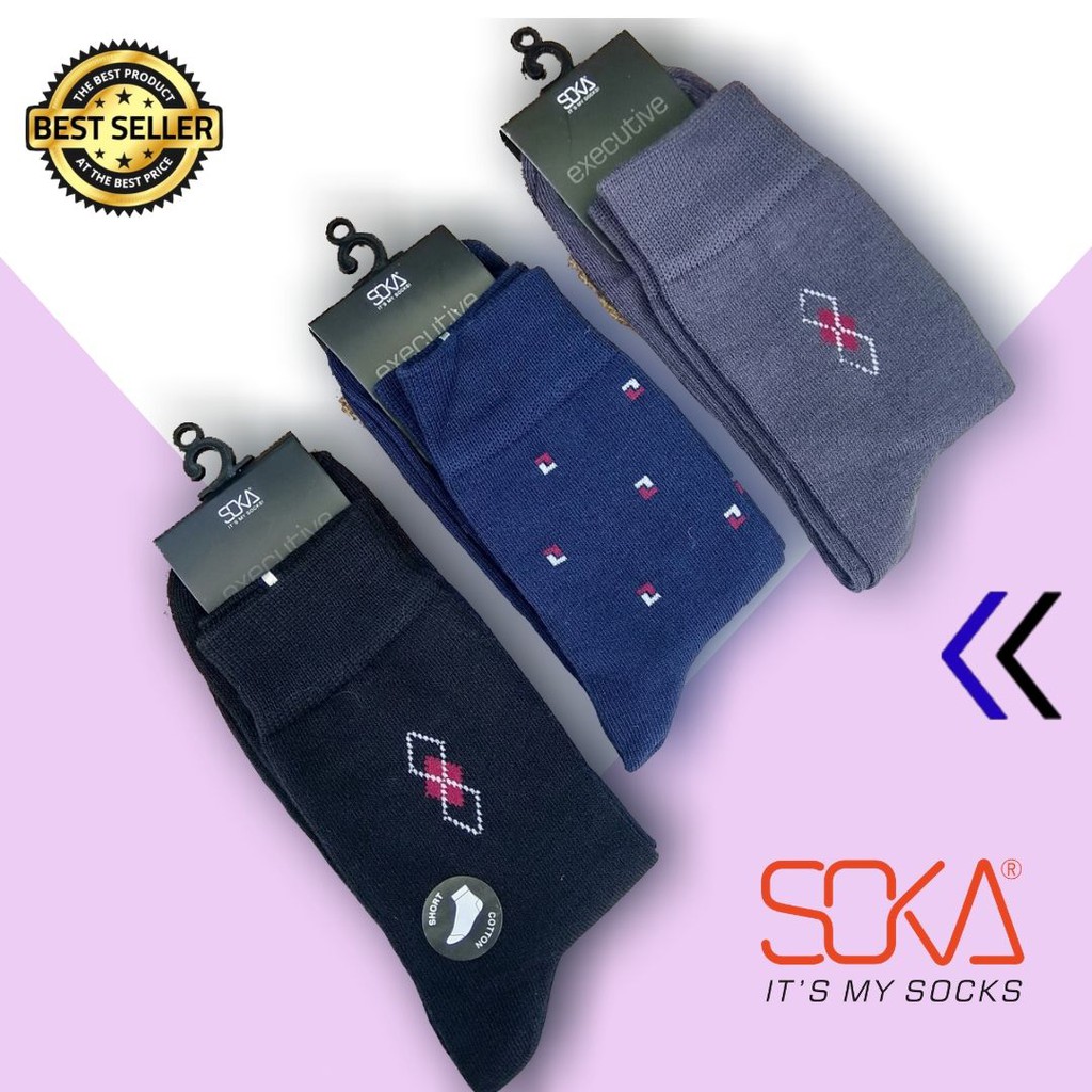  Kaos  Kaki  Laki Laki SOKA Eksekutif Mensock Kaos  Kaki  