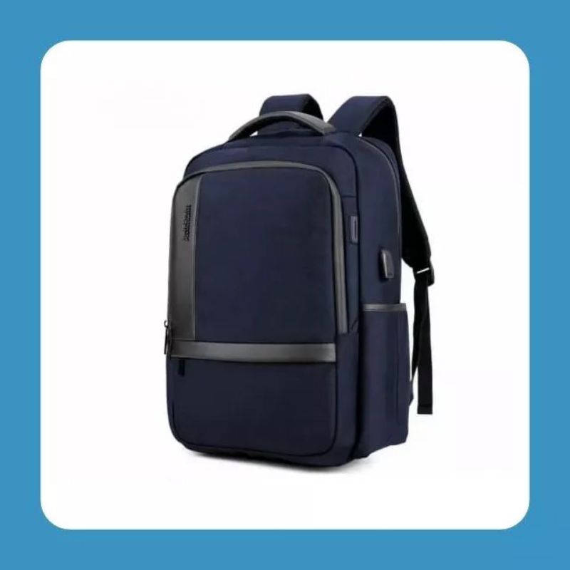 EMOEMO-Tas Ransel Pria Denim ARCTIC HUNTER Backpack Slot Laptop 17 inch Ransel Sekolah Kuliah Kerja