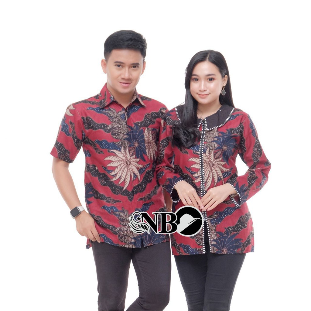 Couple Batik baju pria wanita batik seragam kantor batik pesta M L XL XXL baju modis seragam batik