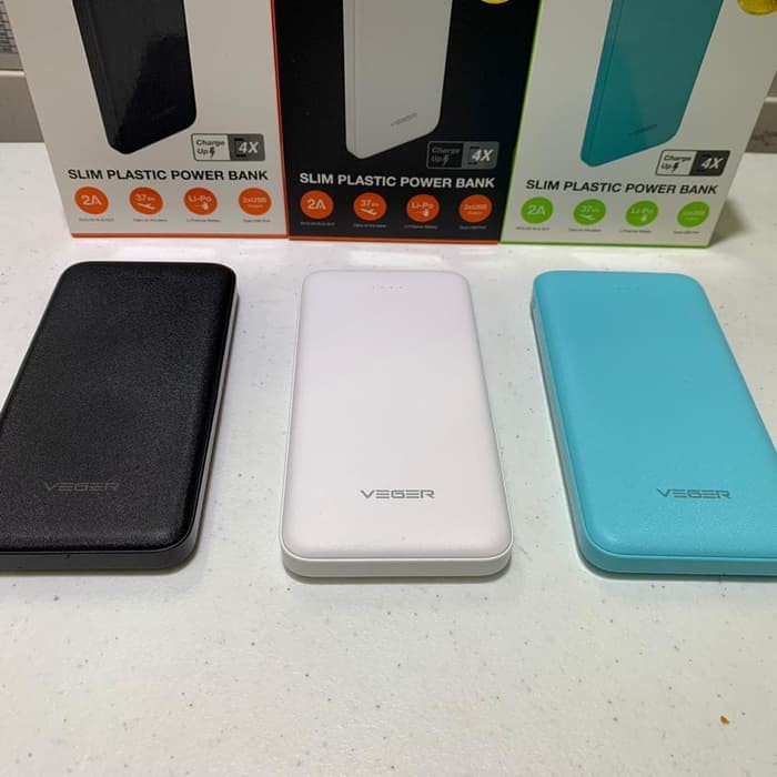 POWER BANK POWERBANK VEGER X103 10000 mAh Ultimate Slim Dual Usb Port