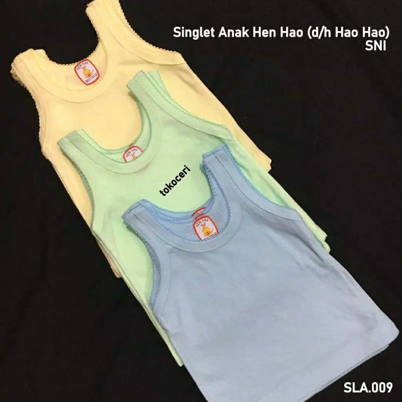 Singlet bayi/ anak hen hao isi 3 perpack