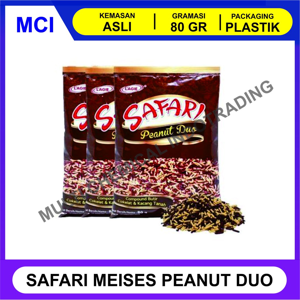 

MESES COKELAT KACANG SAFARI LAGIE PEANUT DUO 80 GR / MEISES / CERES