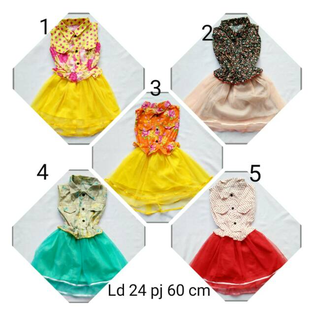 ECER MURAH Dress Anak cantik dress kondangan / baju terusan anak cewek