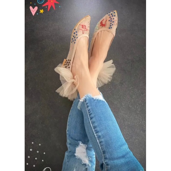 Ittaherl Blair Embroiderry Maxi Pointy