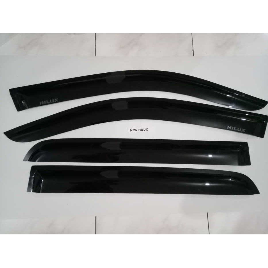 Talang Air Mobil  Side Visor  All New Hilux 2016 Model Slim