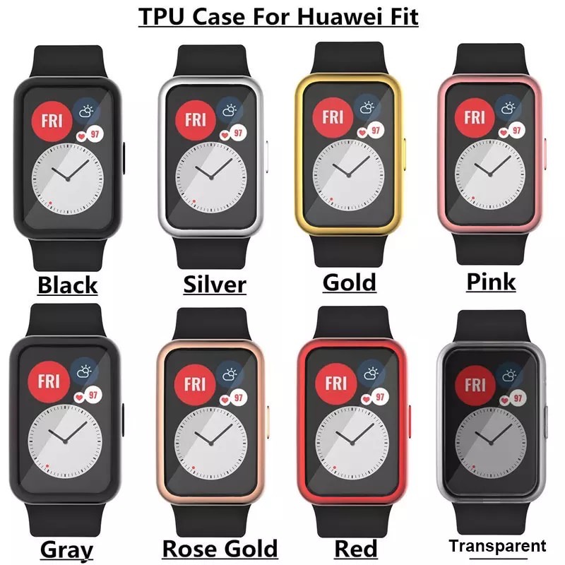 HUAWEI WATCH FIT Silicon Soft Case Pelindung TPU Bumper Case