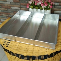 Loyang Kue Lapis Brownies Surabaya Sekat Kotak 3 | Bahan Aluminium - Variasi 22/24/26/30cm