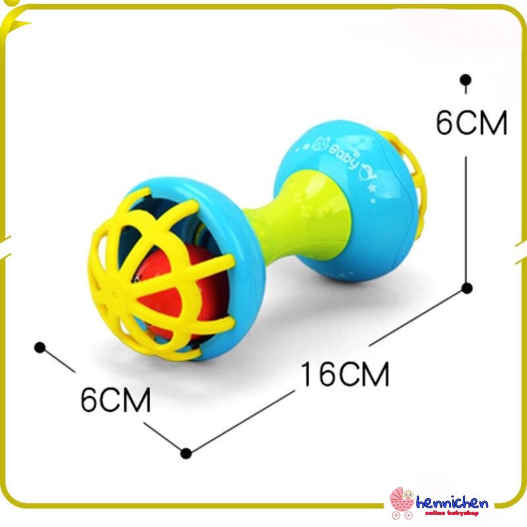 Mainan Bayi Rattle Stick Bunyi Kerincingan Baby Soft Teether Gigitan Bayi BPA Free