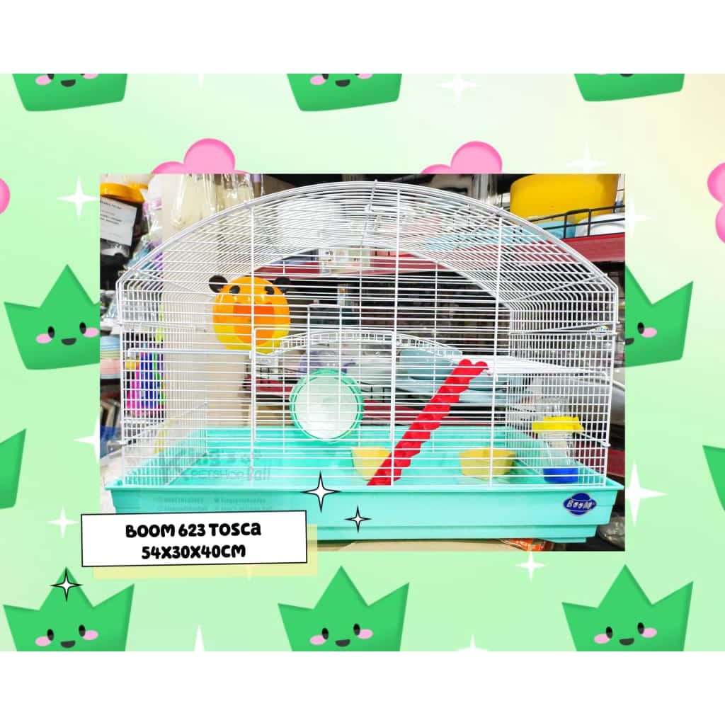 KANDANG HAMSTER BOOM 623 ( P: 56 L:31 T:40 ) / Kandang Hamster / Kandang Hamster Jumbo / Kandang Unt