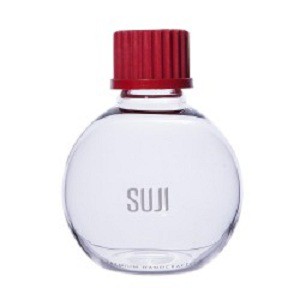 SUJI Bottle Round Glass 150 ml Botol Gelas Kaca Bulat Penyimpanan Kopi Sirup Kecap Bumbu Red