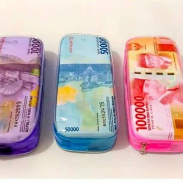 

Kotak Pensil Motif Uang