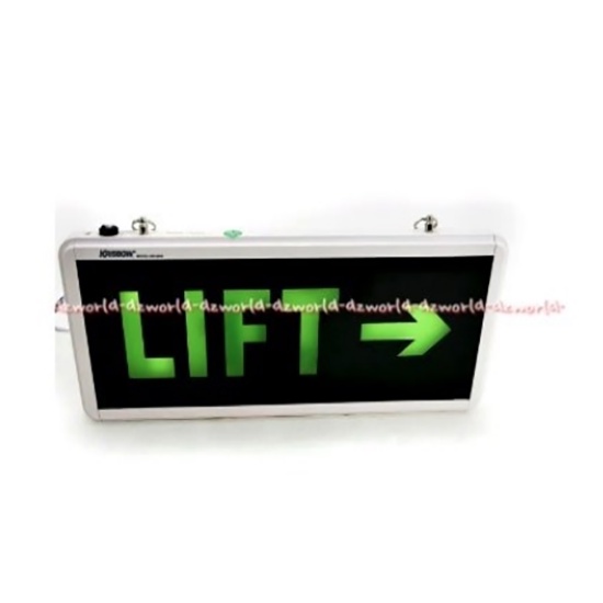 Krisbow Sign Board Green Led Lift Papan Penunjuk Arah Lift Dua Sisi Pakai Lampu Green Light Lif Kris