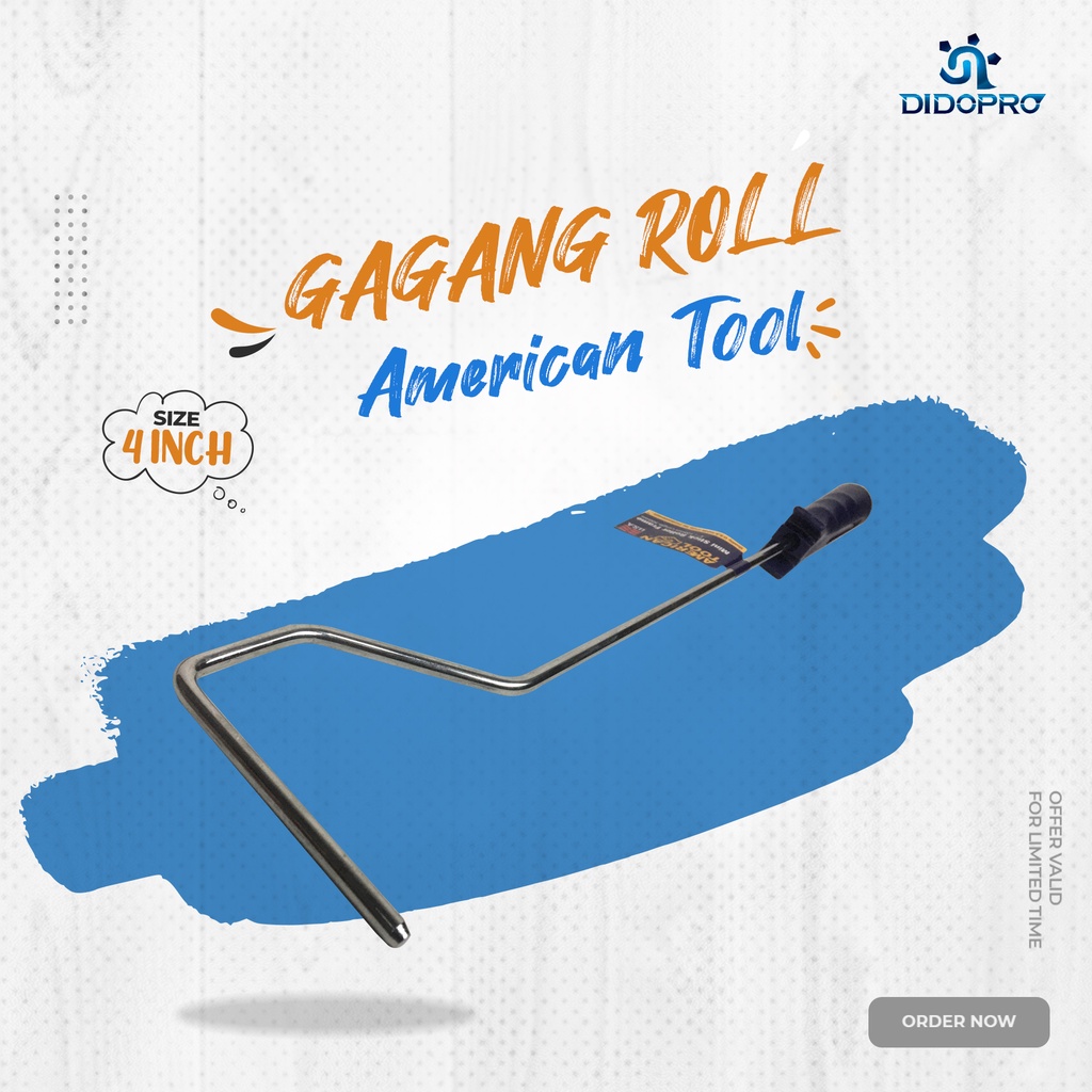 Gagang Kuas Rol American Tool / Frame Kuas Rol 4&quot; Alat Cat Minyak