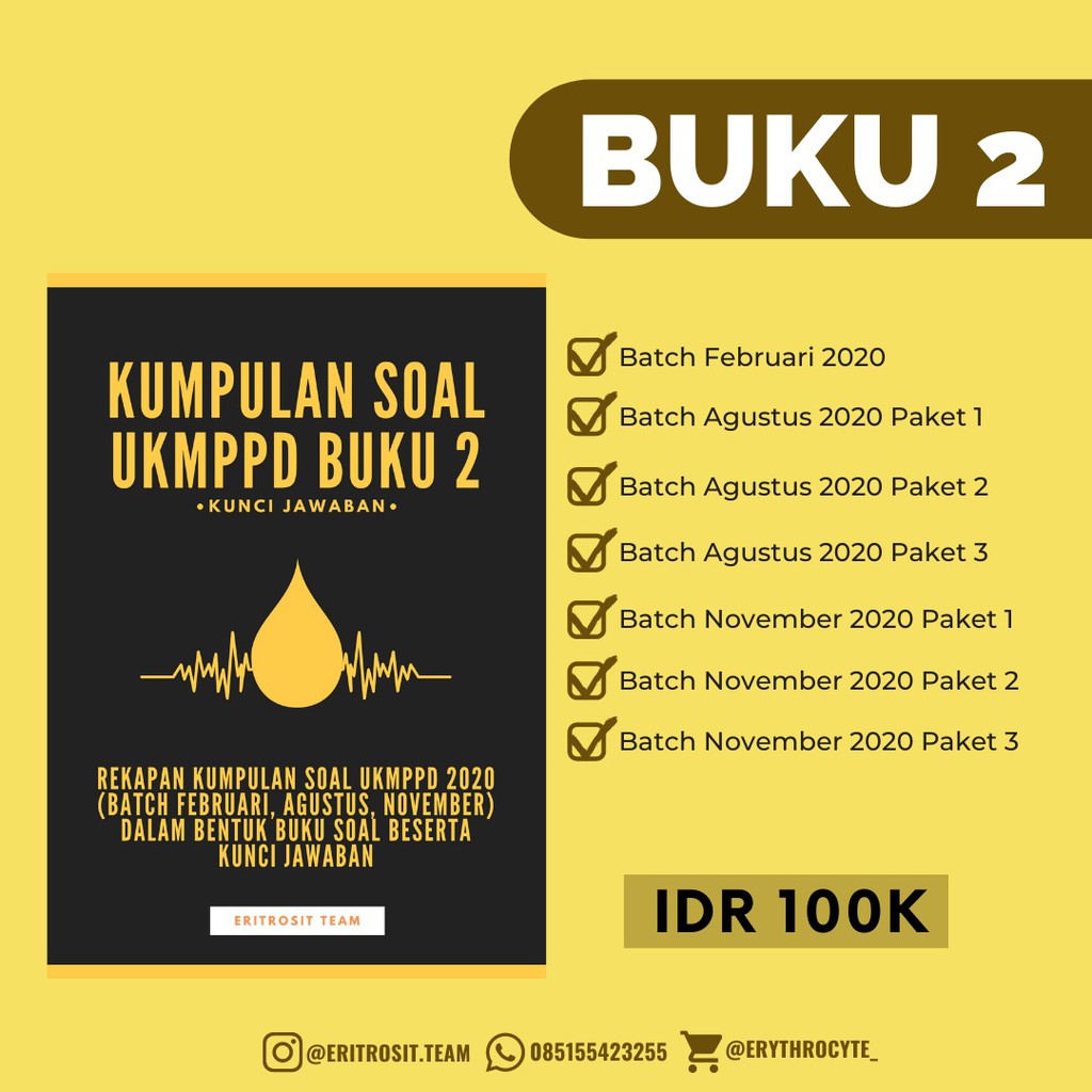 Kumpulan Soal Ukmppd Kedokteran Tahun 2020 Buku 2 Shopee Indonesia