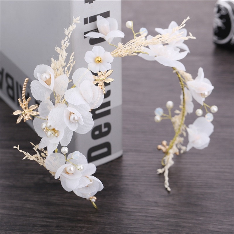 Headpiece mahkota 【21】bunga bunga cantik