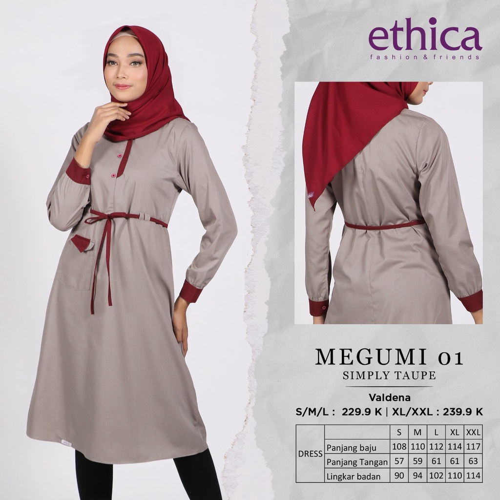 TUNIK TERBARU 2021 ETHICA MEGUMI 01 SIMPLY TAUPE