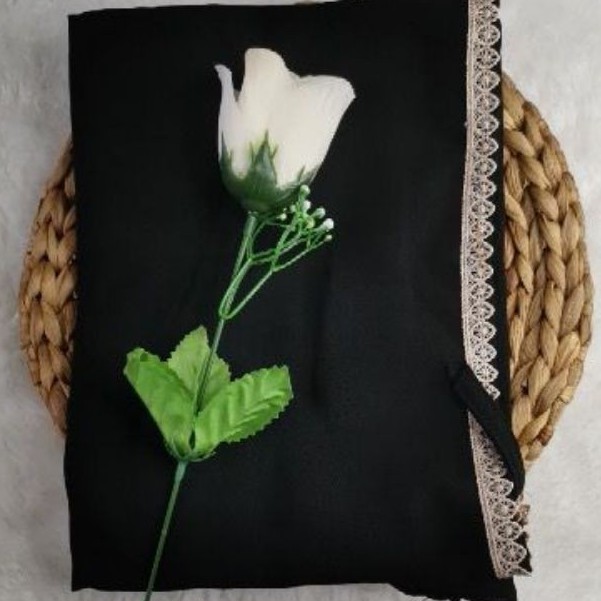 Hijab/Jilbab/Khimar Maryam Renda Jumbo Diamon-Hitam