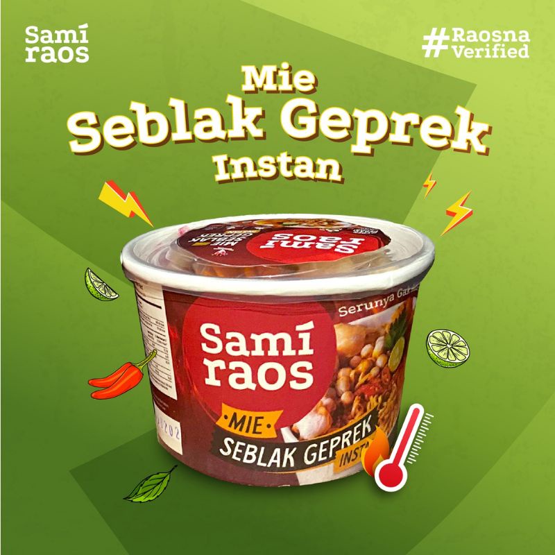 Mie Seblak Geprek Sami Raos Khas Garut Seblak Instant Kekinian 135 g