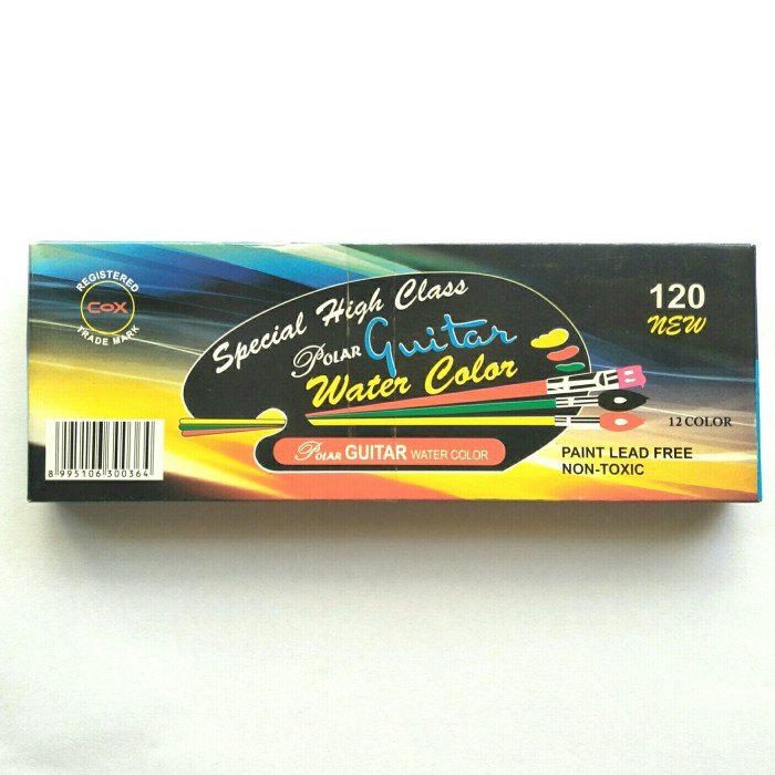 

Diskon Cat Air Guitar 12 Warna No 120/ Cat Air 1 Set Water Color Terbatas