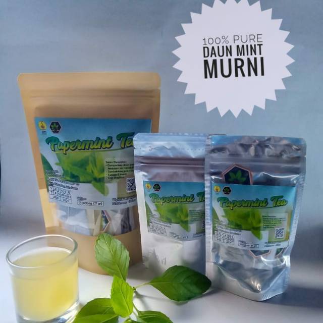 

Teh Daun Mint/ Papermint Pilihan Organik Melegakan Tenggorokkan Pilek Sesak Nafas