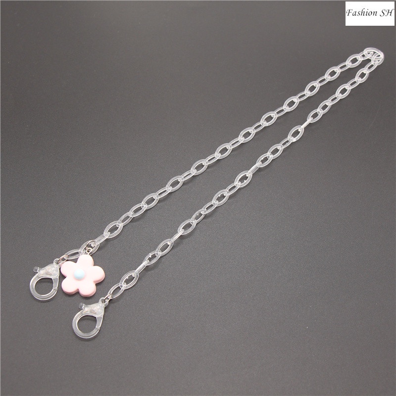 [New Product] Acrylic Transparent Mask Chain Flower Pendant Mask Anti-lost Lanyard M60067