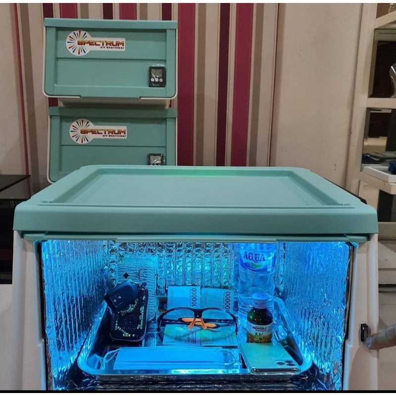 UV Box sterilizer 1 lampu include aluminium foil dan tatakan