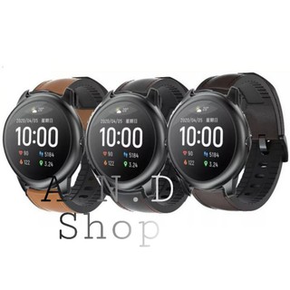 Jual XIAOMI HUAMI HAYLOU SOLAR LS05 STRAP KULIT LEATHER RUBBER WATCH