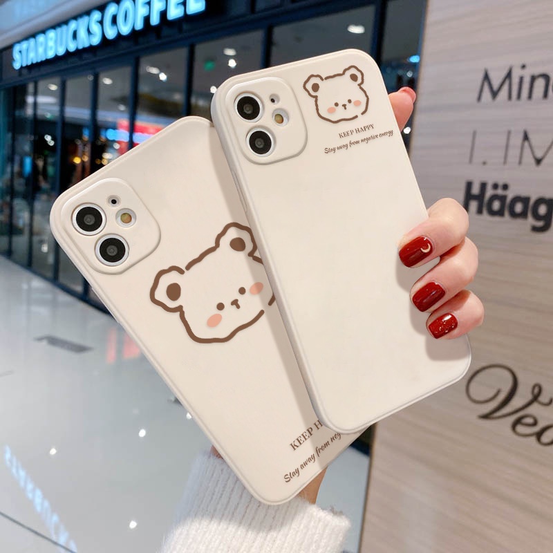 Soft Case TPU Motif Beruang Untuk Realme C25Y C21Y 9i 8i 7i 6i 5i 8 7 5 9 Pro Plus 8 Pro C25 6s 5s C2 C3 50A C21 C15 C20 3011 C15