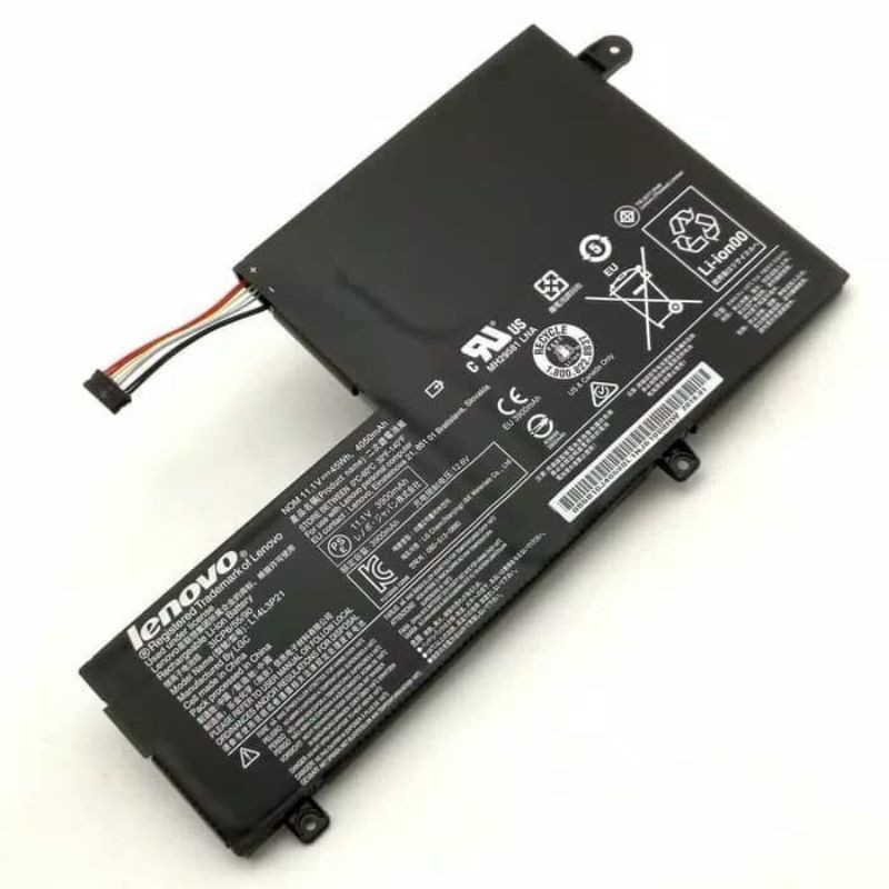 Baterai lenovo yoga 500-14isk 500s-14isk500-14IBD flex 3 L14M3P21  di kirim instan