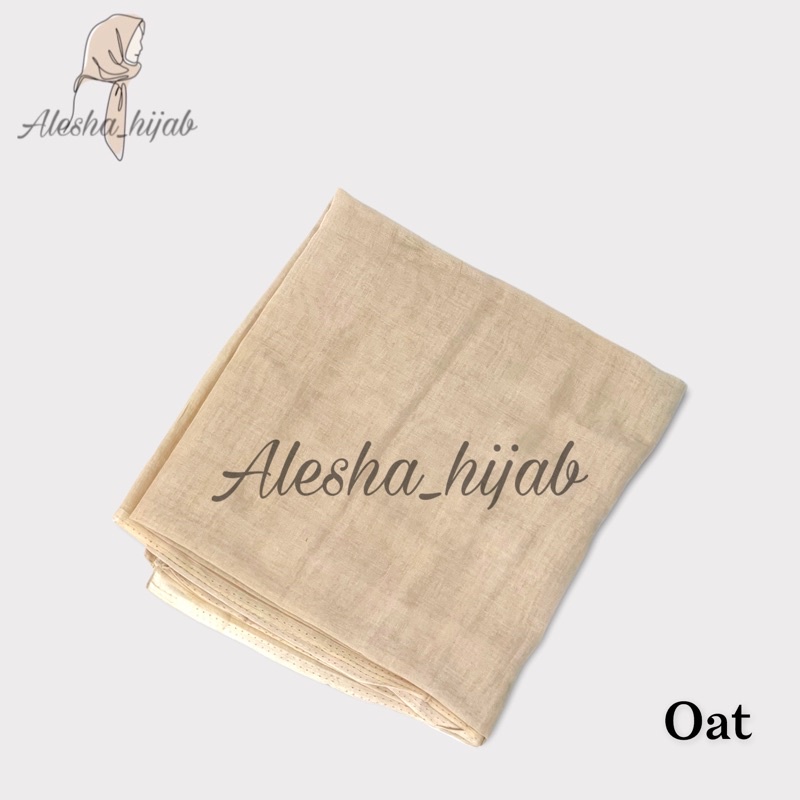 Segi Empat Paris | Jilbab Paris | Hijab Paris | Kerudung Paris Polos Premium-Oat