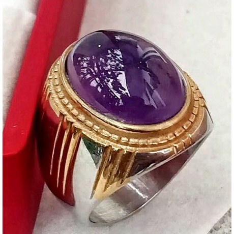 CINCIN BATU NATURAL KECUBUNG BRAZIL SERAT ES HQ ( GARANSI ORI)