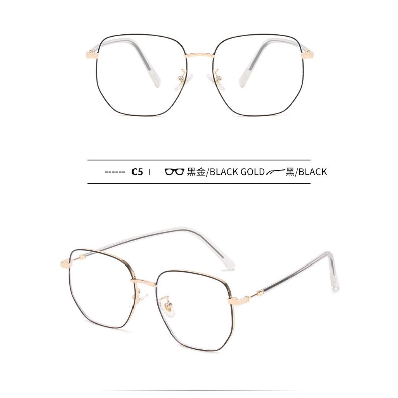 Kacamata Lensa Bulat Anti Radiasi Blue Light Gaya Korea Harry Potter