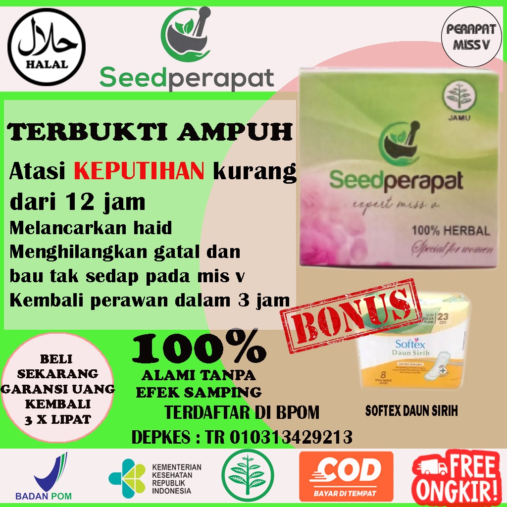Obat Keputihan Gatal Dan Bau Pelancar Haid Ampuh Obat Pelancar Menstruasi BPOM Rapet Miss V merapatk