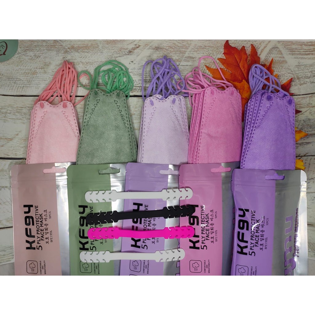 MASKER KF94 SHUMU 5PLY EMBOSS + CONECTOR KEMENKES RI AKD PREMIUM FACE MASK 1 PACK 10PCS