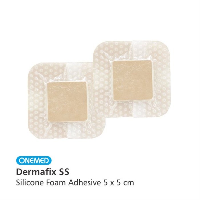 Dermafix Silicone Foam Super Sorb Dressing Adhesive 5x5cm OJ2