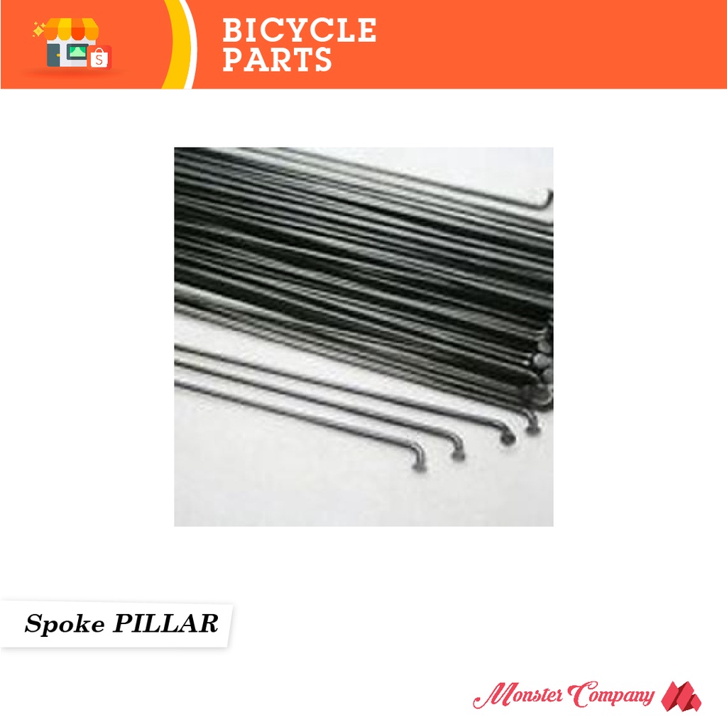 

Spoke Set PILLAR 20H 28H BLACK 48 PCS