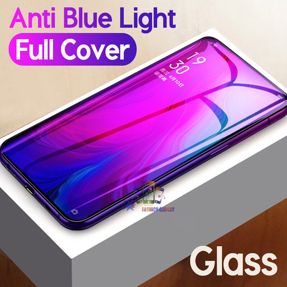 Tempered Glass Oppo K3 / A15 / A5S / VIVO Y91 / Y30i / Y30 / Y50 / Xiaomi Redmi Note 9 / Note 9 Pro Blue Light Screen Protector Pelindung Layar Anti Gores Temper Oppo K3 Blue