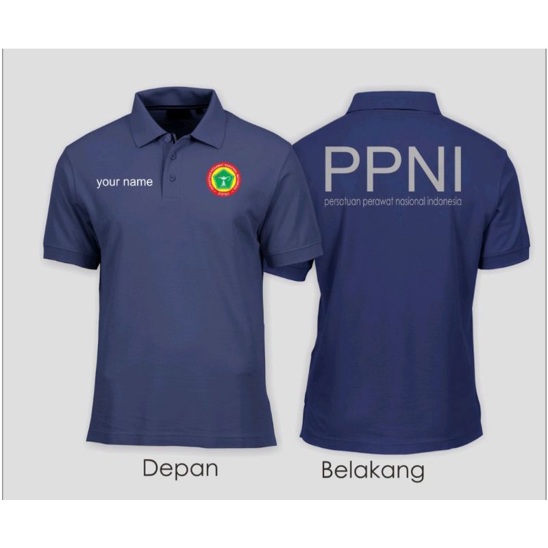 Kaos PPNI Kaos Kerah Persatuan Perawat Nasional Indonesia Kaos Polo Shirt PPNI full bordir.
