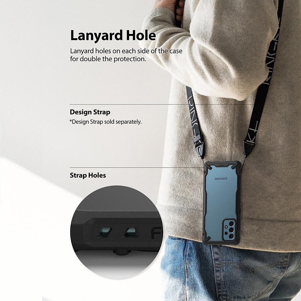 Ringke Samsung Galaxy A52 Fusion X Onyx Softcase Anti Crack Military Drop Hyrbrid Tough Armor