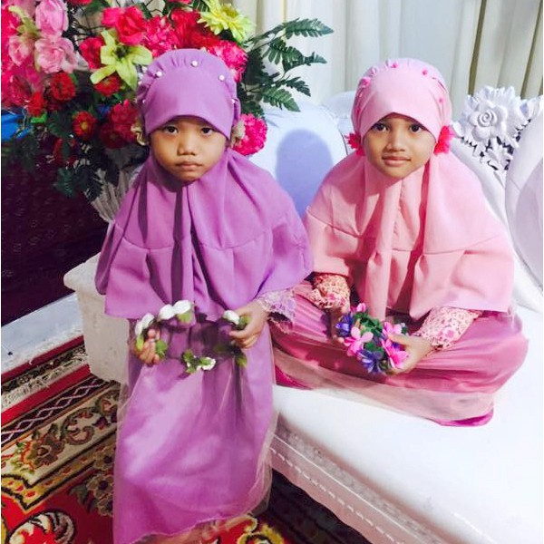 HARGA GROSIR - Baju Muslim Anak Perempuan Mewah - Gamis Cantik Untuk Acara Khusus